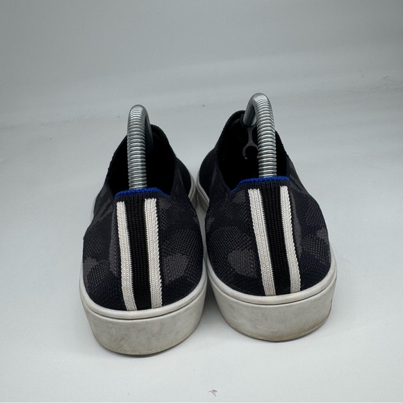 Rothy’s Women’s 9.5 “The Original Slip On Sneaker” in Black Gray Camo Casual - Picture 4 of 10